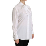Dolce & Gabbana White Turtle Neck Long Sleeve Polo Shirt TSH4321-38