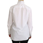 Dolce & Gabbana White Turtle Neck Long Sleeve Polo Shirt TSH4321-38
