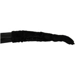 Dolce & Gabbana Black Elbow Length Mitten Suede Fur Gloves