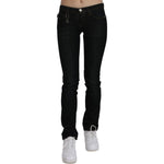 Costume National Black Mid Waist Skinny Denim Cotton Jeans Jeans & Pants