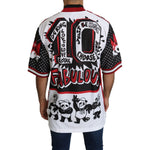 Dolce & Gabbana White King Panda Top Polyester Mens T-shirt TSH5183-46