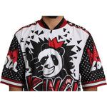 Dolce & Gabbana White King Panda Top Polyester Mens T-shirt TSH5183-46