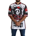 Dolce & Gabbana White King Panda Top Polyester Mens T-shirt TSH5183-46