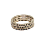 Nialaya Black CZ 925 Sterling Silver Womens Ring Ring
