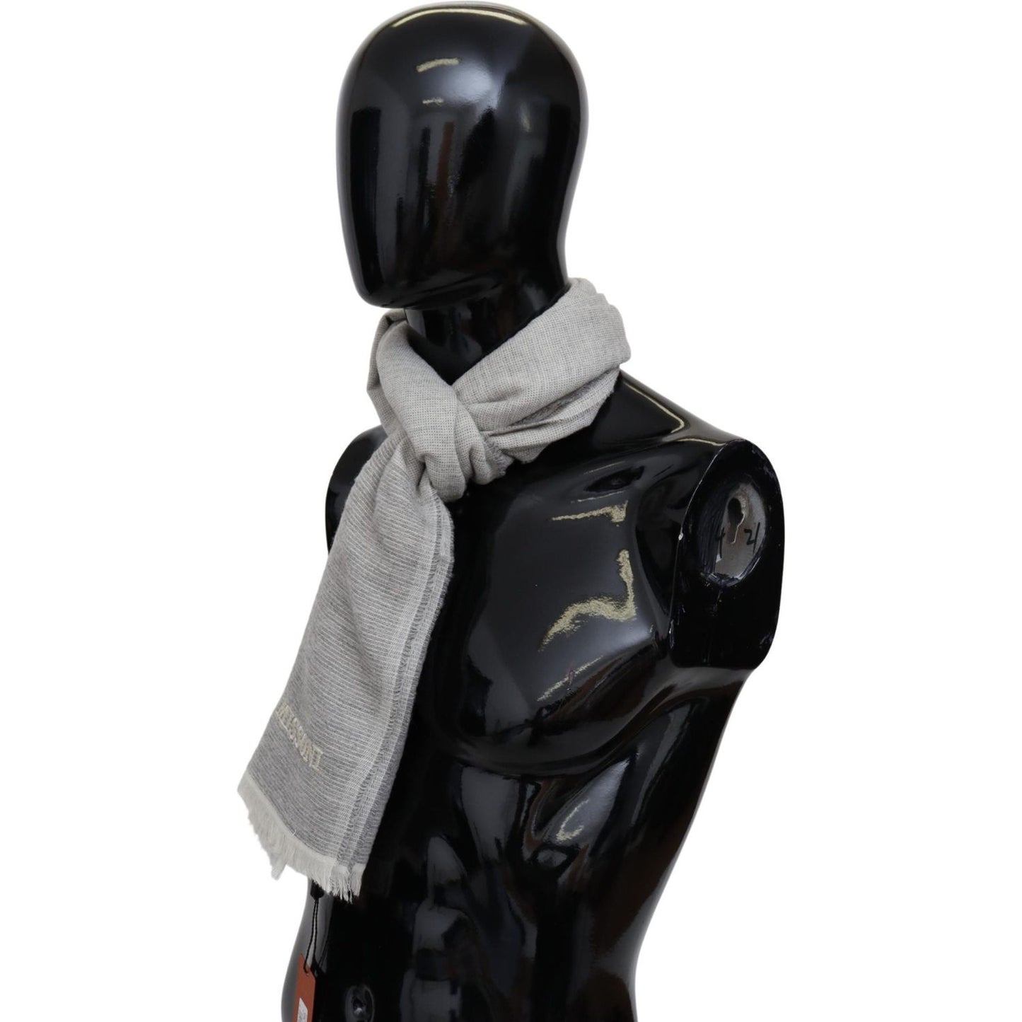 Missoni Beige 100% Wool Unisex Neck Wrap Scarf MS2006