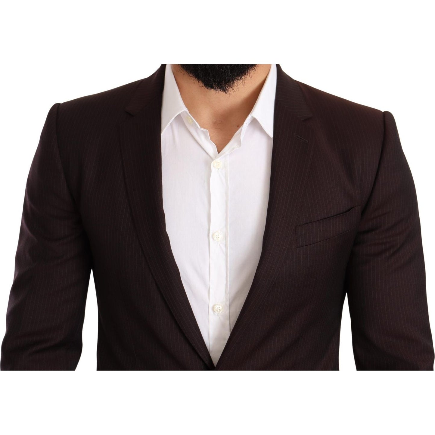 Dolce & Gabbana Bordeaux Wool MARTINI Slim Fit Suit Suit