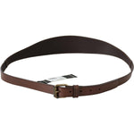 PLEIN SUD Brown Genuine Leather Rustic Metal Buckle Belt BEL60998- 95