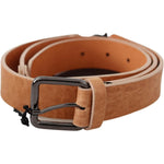 Costume National Light Brown Genuine Leather Belt BEL60989- 100