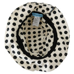 Dolce & Gabbana White 100% Cotton Polka Dot Design Trilby Hat HAT20068-60