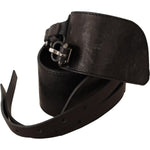 Costume National Dark Brown Leather Double Buckle Belt BEL61042 -70