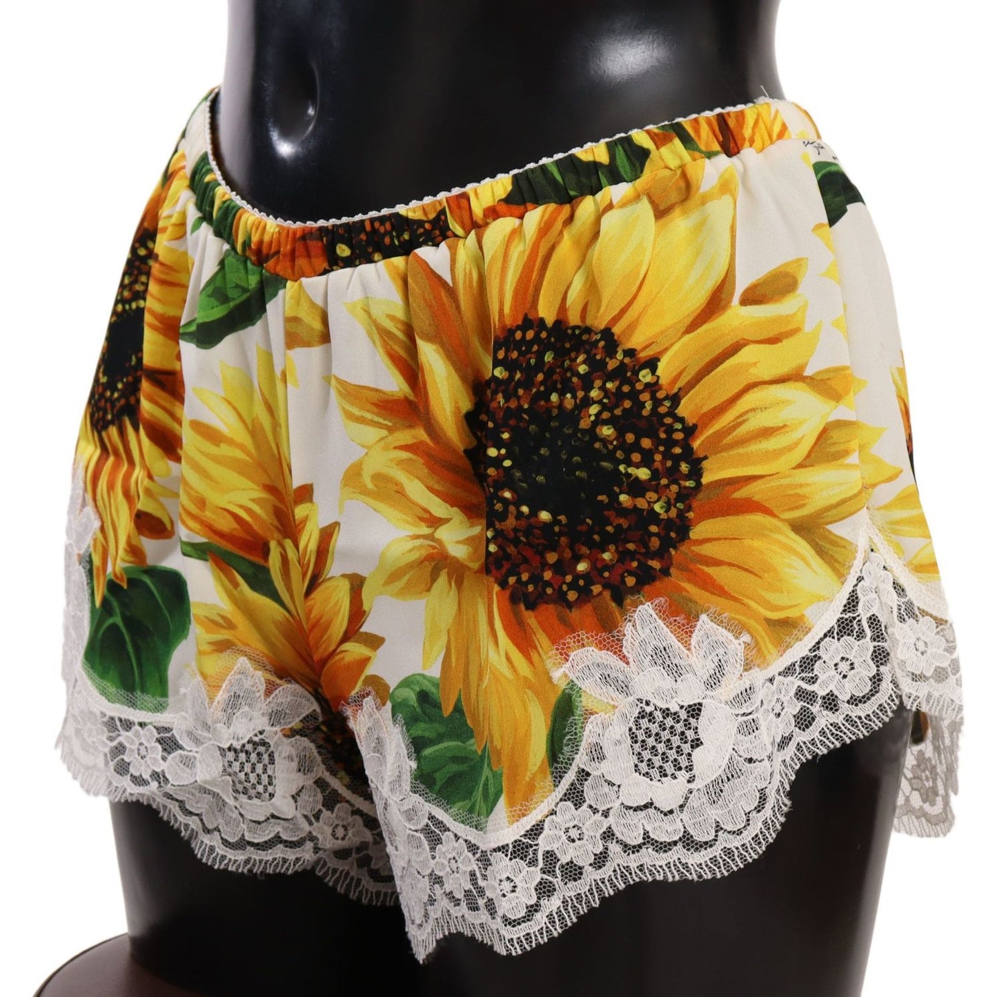 Dolce & Gabbana White Sunflower Lace Lingerie Underwear WOMAN UNDERWEAR