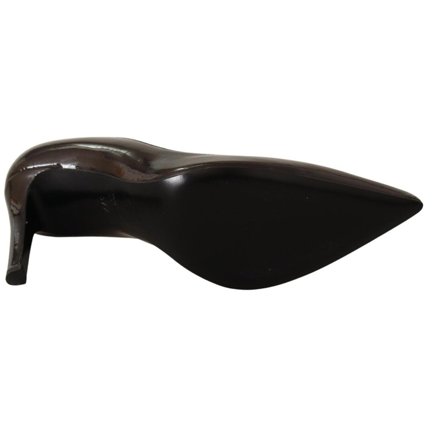 Sofia Brown Patent Leather Stiletto Heels Pumps Shoes LA9384 - 39