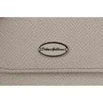 Dolce & Gabbana White Dauphine Leather Holder Pocket Wallet Condom Case VAS15181