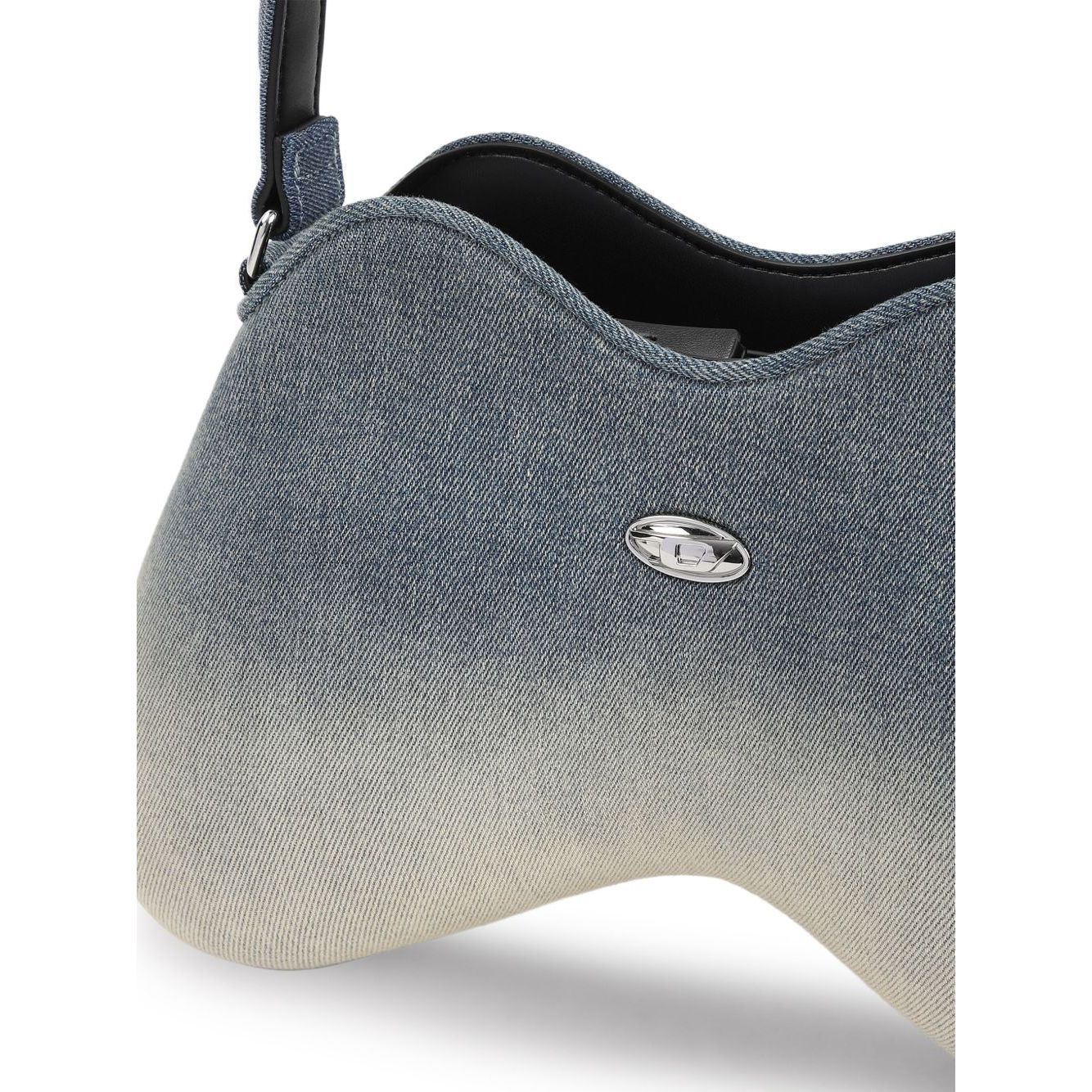 Diesel double-d denim shoulder bag