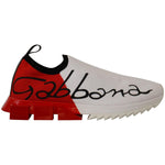 Dolce & Gabbana White Red Sorrento Sandals Sneakers MV4540- 39