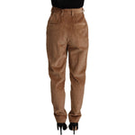 Dolce & Gabbana Brown Corduroy Cotton Trouser Tapered Pants PAN72806- 40