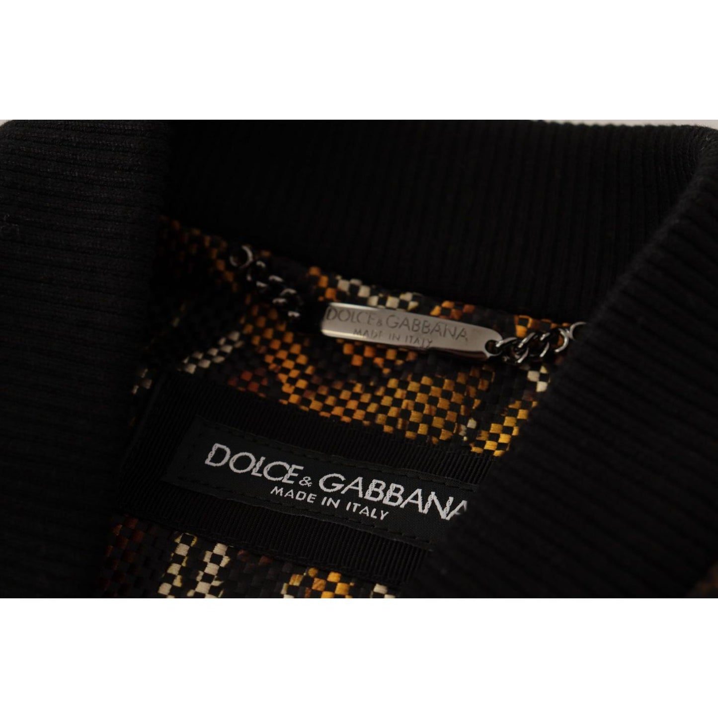 Dolce & Gabbana Brown Feather Full Zip Blouson Jacket JKT3362- 44