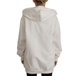 Dolce & Gabbana White Hoodie Pullover Embroidered Sweater TSH7849- 40