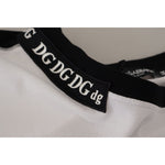 Dolce & Gabbana White Slogan Print Round Neck Cotton T-shirt TSH7841- 44