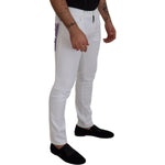 Dolce & Gabbana White Slim Skinny Stretch Cotton Denim Jeans PAN73308- 44