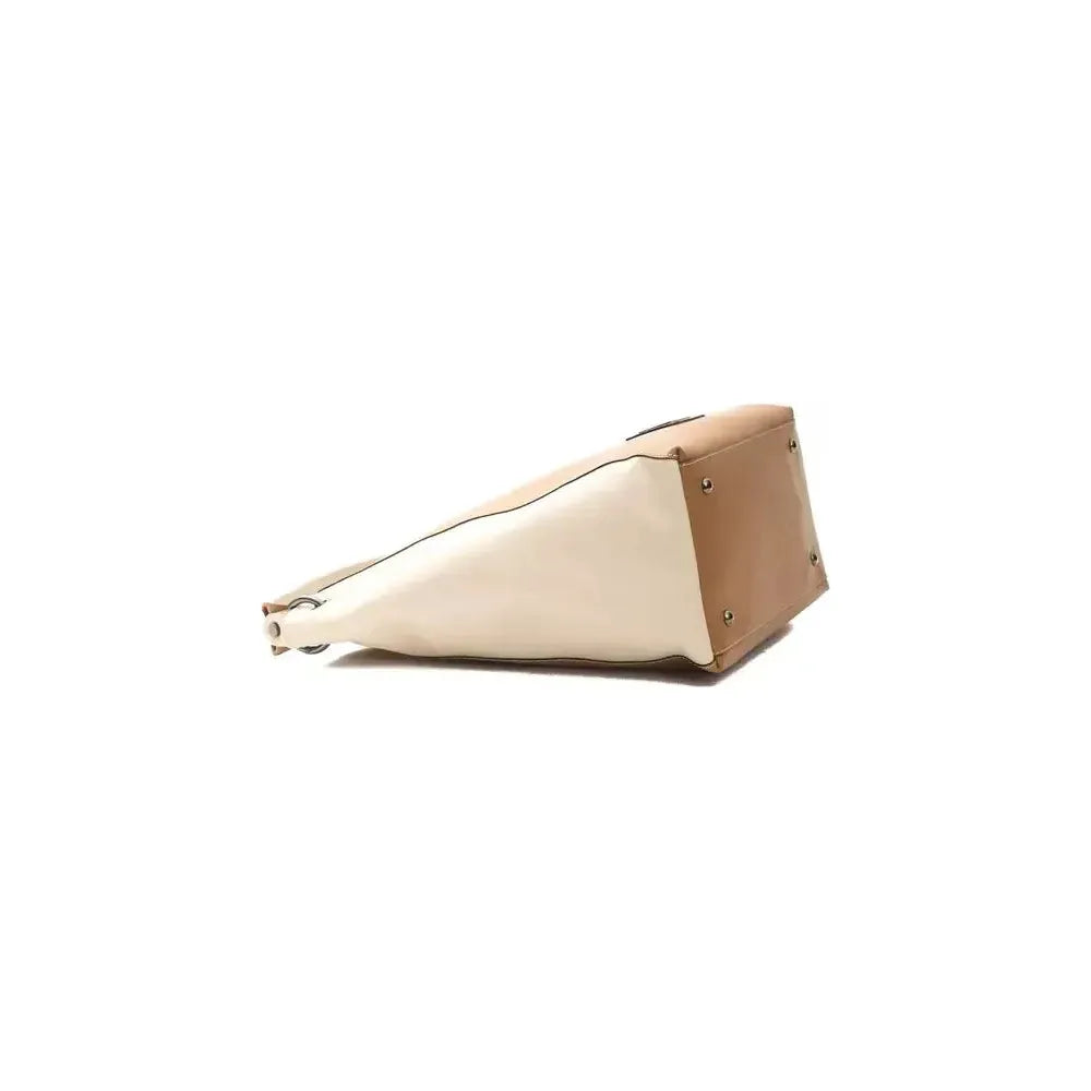 Pompei Donatella Brown Leather Women Shoulder Bag PO-5832