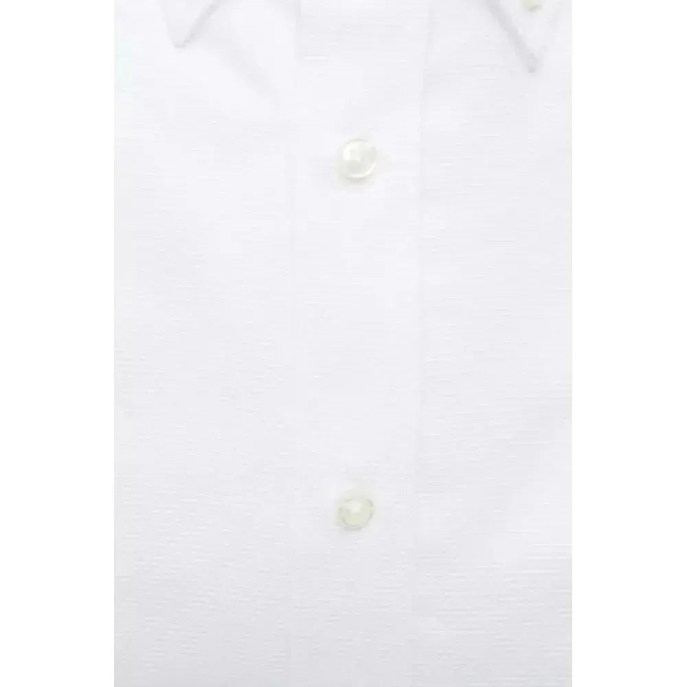 Robert Friedman White Cotton Men Shirt RO-20469-M