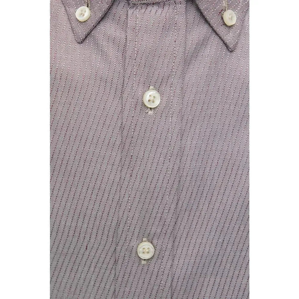 Robert Friedman Beige Cotton Men's Shirt RO-20453-M