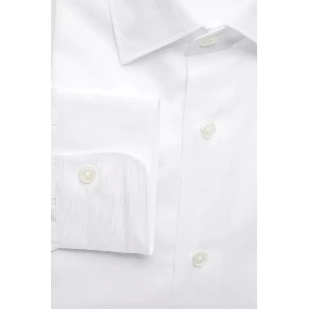 Robert Friedman White Cotton Men's Shirt RO-20425-L