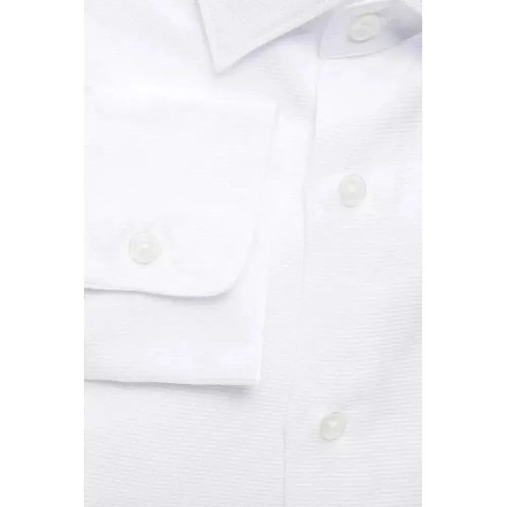 Robert Friedman White Cotton Men's Shirt RO-20401-XL
