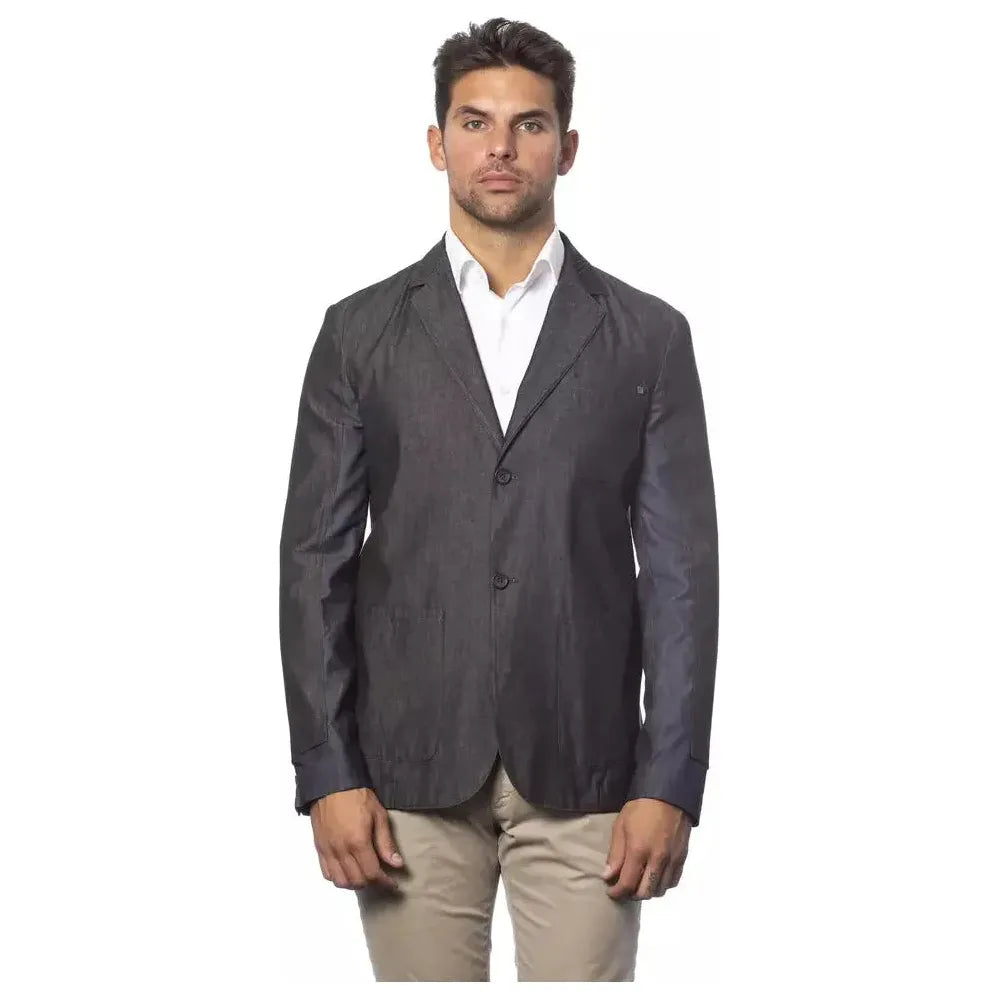 Verri Gray Cotton Men's Blazer