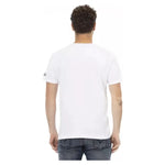 Trussardi Action White Cotton Men T-Shirt TR-22776-S