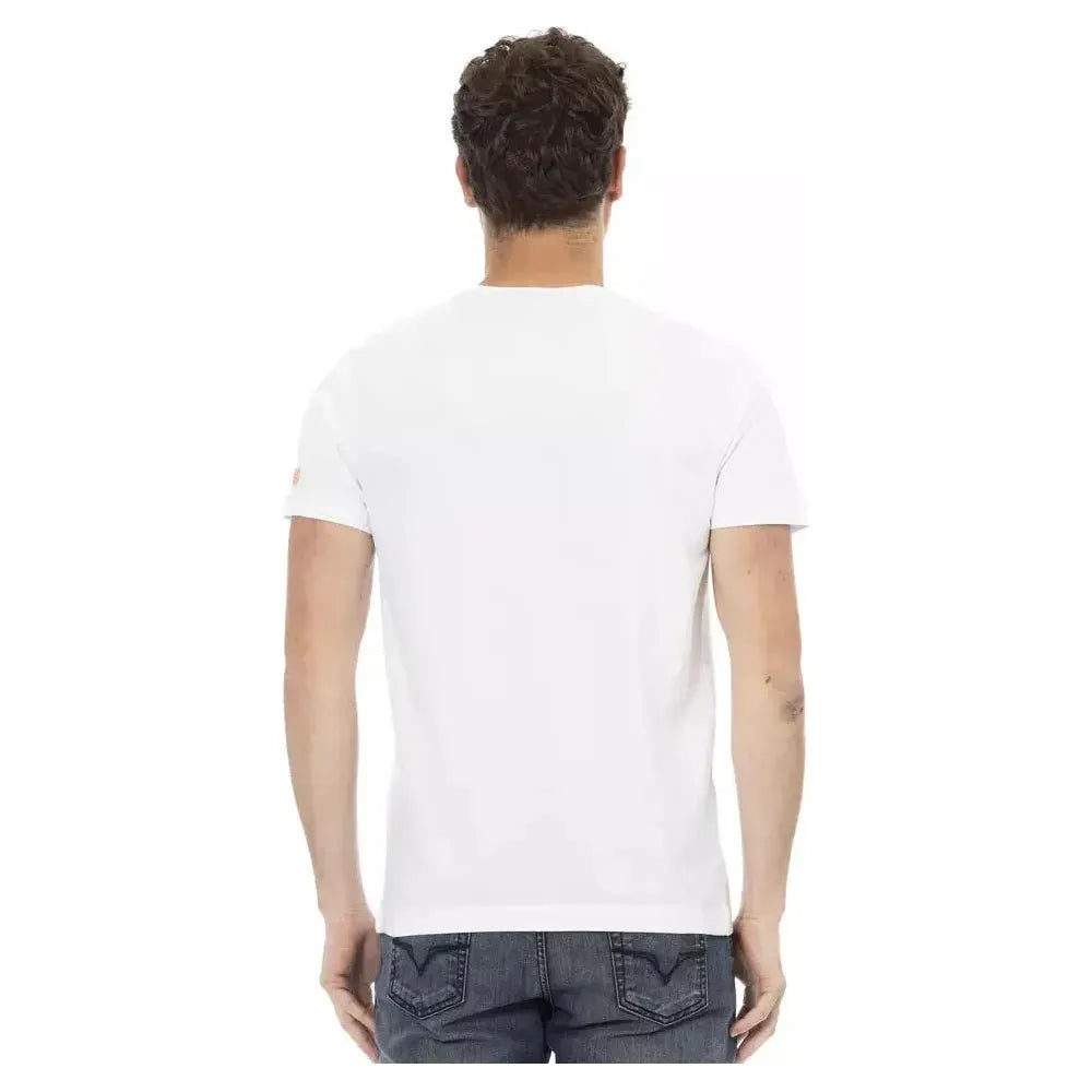 Trussardi Action White Cotton Men T-Shirt TR-22703-S