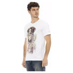 Trussardi Action White Cotton Men T-Shirt TR-22688-M