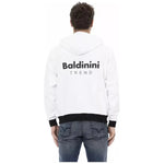 Baldinini Trend White Cotton Men Sweater BA-22610-3XL