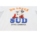 Dolce & Gabbana White Cotton DG Loves SUD T-shirt TSH8086- 36