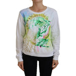 Versace Jeans White Graphic Print Long Sleeves Sweater TSH83834- 38