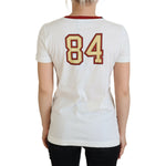 Dolce & Gabbana White Printed Short Sleeves Pullover Top TSH83943 -40