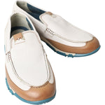 Dolce & Gabbana White Leather Loafers Moccasins Shoes MV5023- 41.5