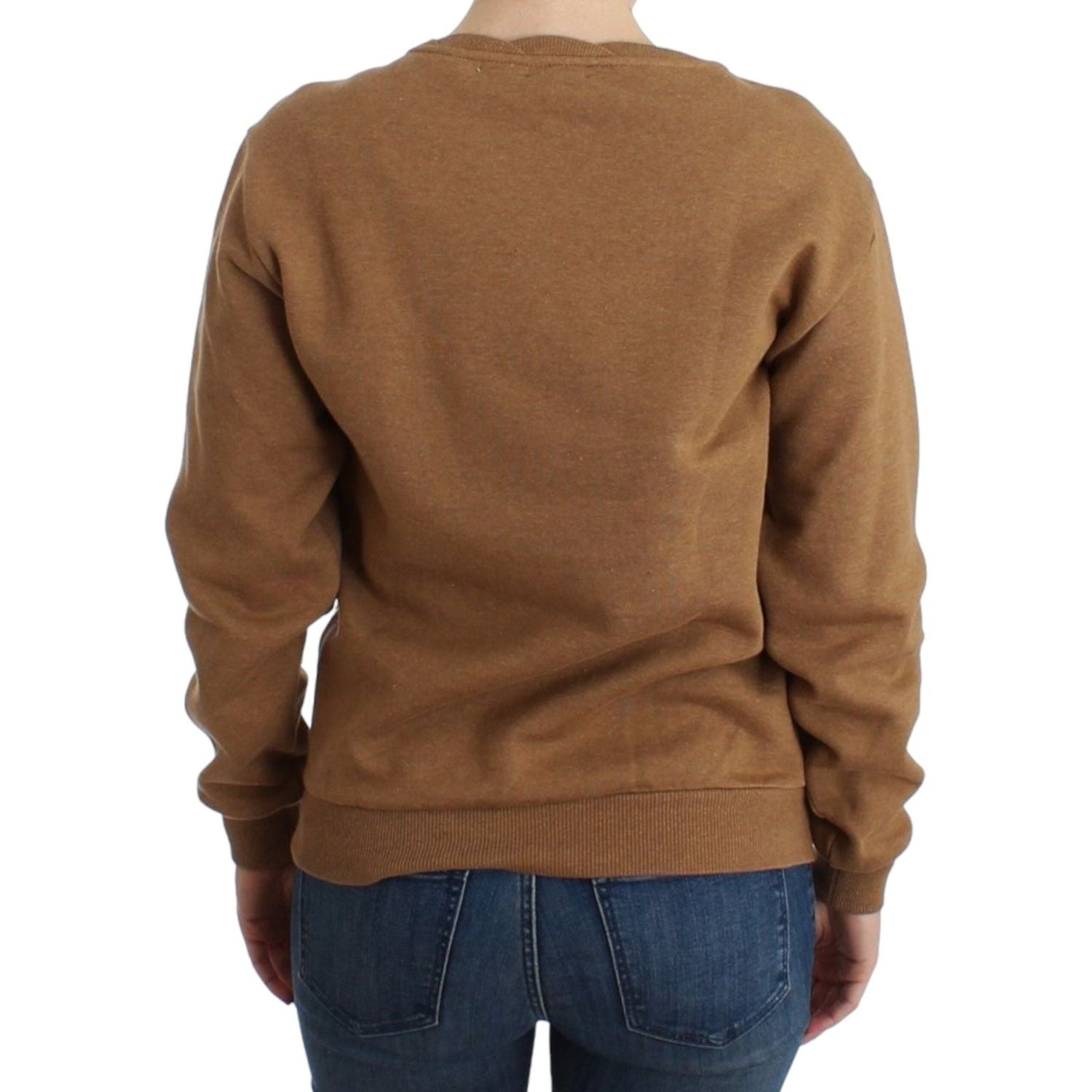 John Galliano Brown Crewneck Cotton Sweater