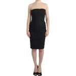 Cavalli Gray strapless dress