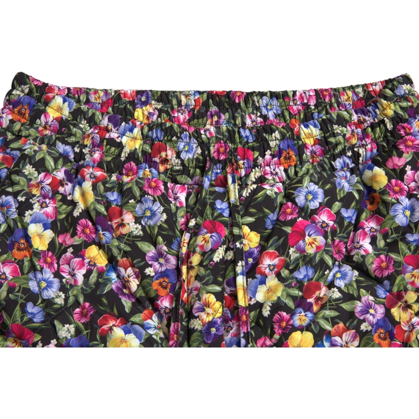 Dolce & Gabbana Multicolor Floral High Waist Hot Pants Shorts