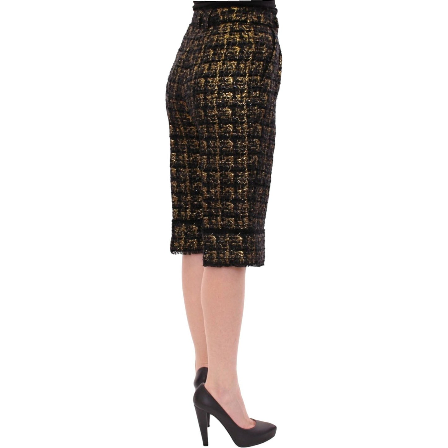 Dolce & Gabbana Black fabric shorts pants