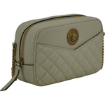 Versace Elegant White Leather Camera Shoulder Bag 8056204191268