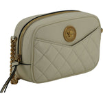 Versace Elegant White Lamb Leather Camera Bag 8056204191183