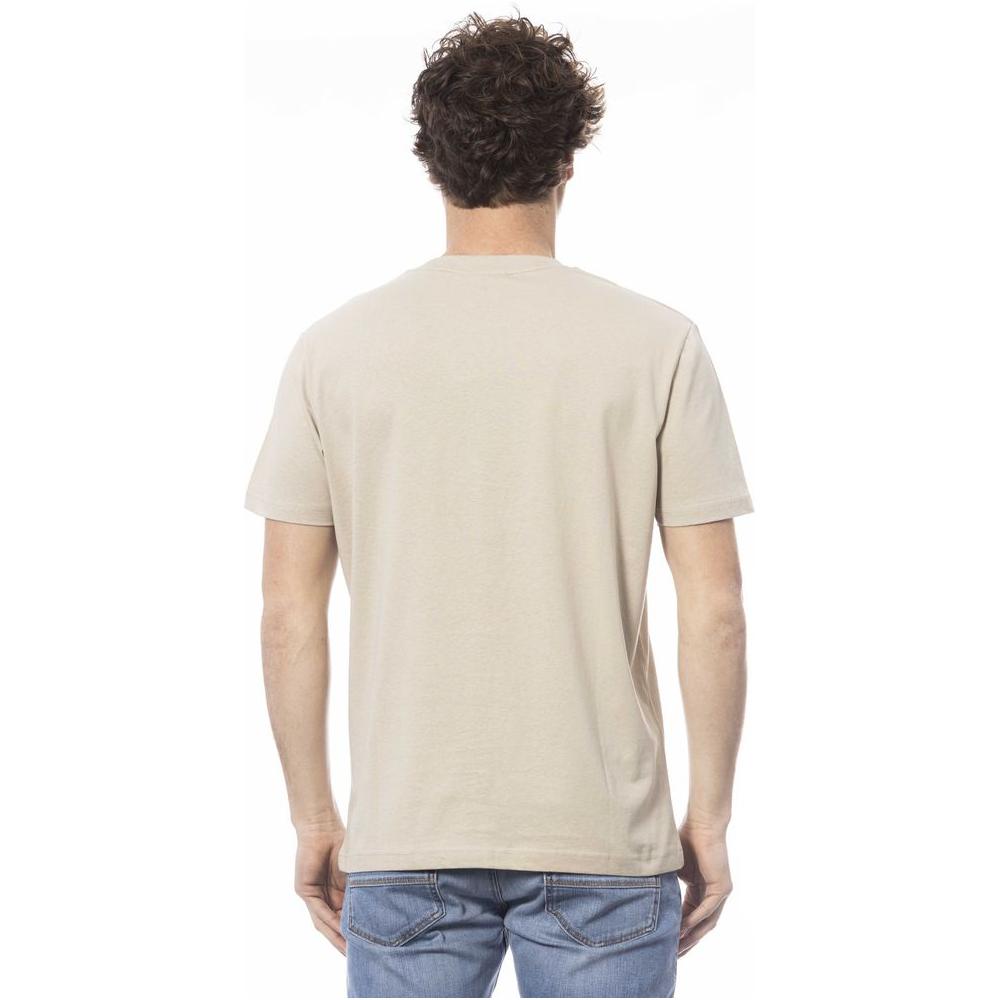 Invicta Beige Cotton Men T-Shirt IN-24039-S