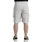 Dolce & Gabbana Beige Cotton Corduroy Logo Bermuda Shorts PAN75067-48