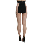 Dolce & Gabbana Beige Silk High Waist Mini Hot Pants Shorts SKI1392-40