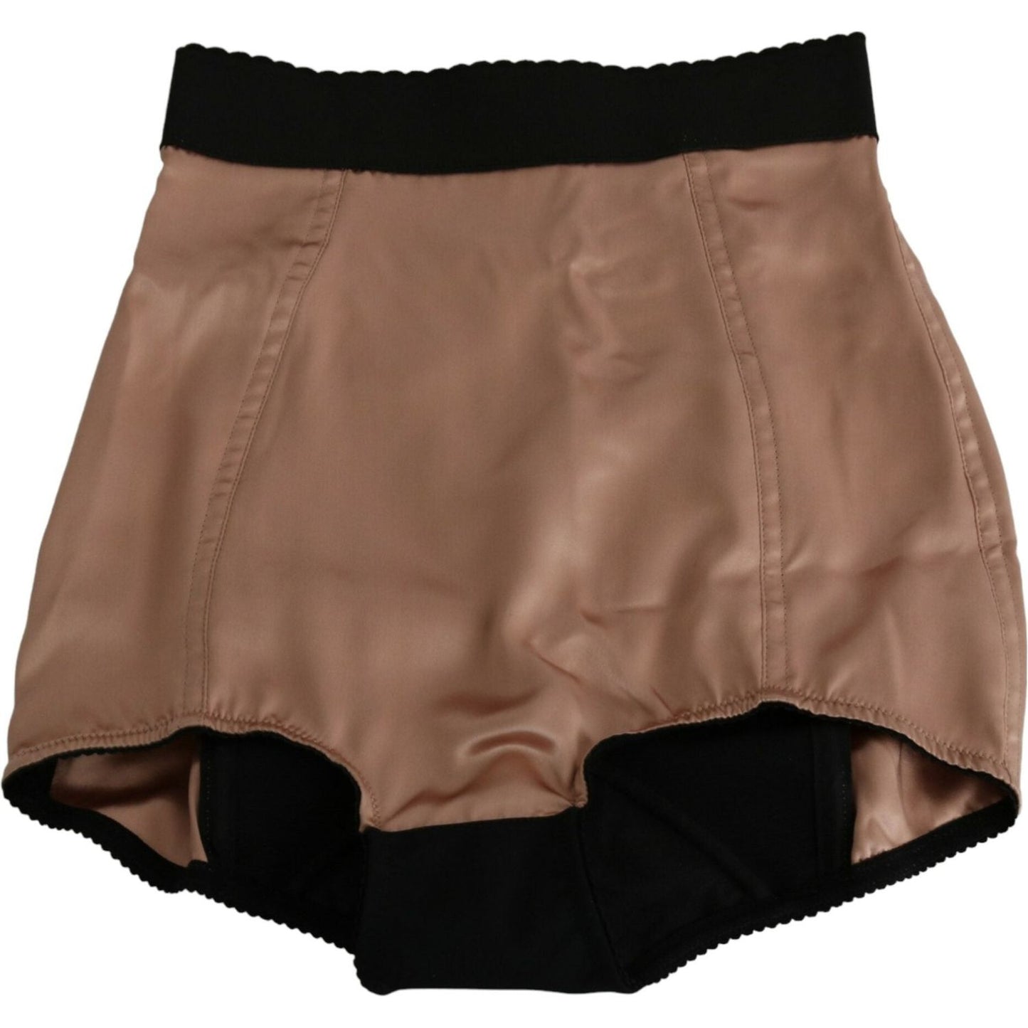 Dolce & Gabbana Beige Silk High Waist Mini Hot Pants Shorts SKI1392-40
