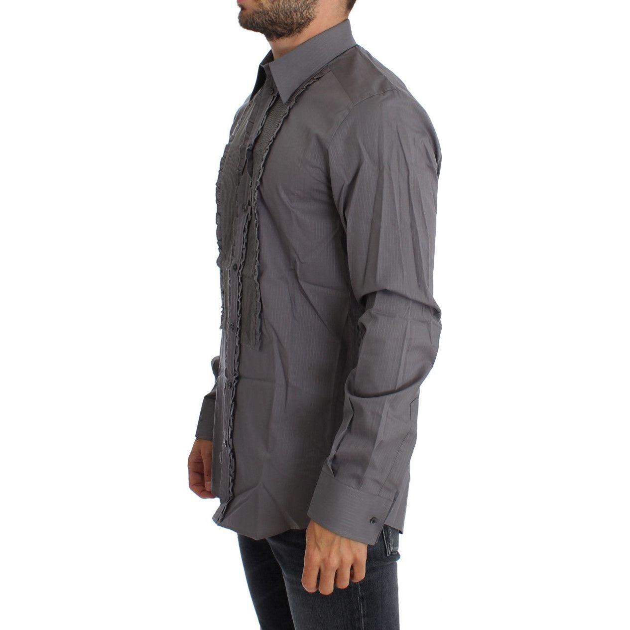 Dolce & Gabbana Purple Torero GOLD Slim Fit Dress Shirt