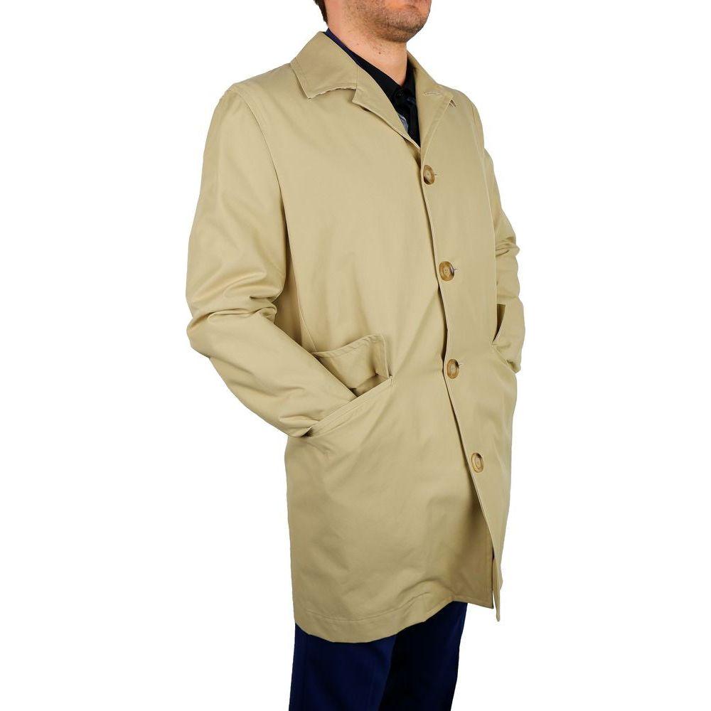 Aquascutum Classic Beige Trench Coat - Timeless Elegance AQ-9496-IT48 | M